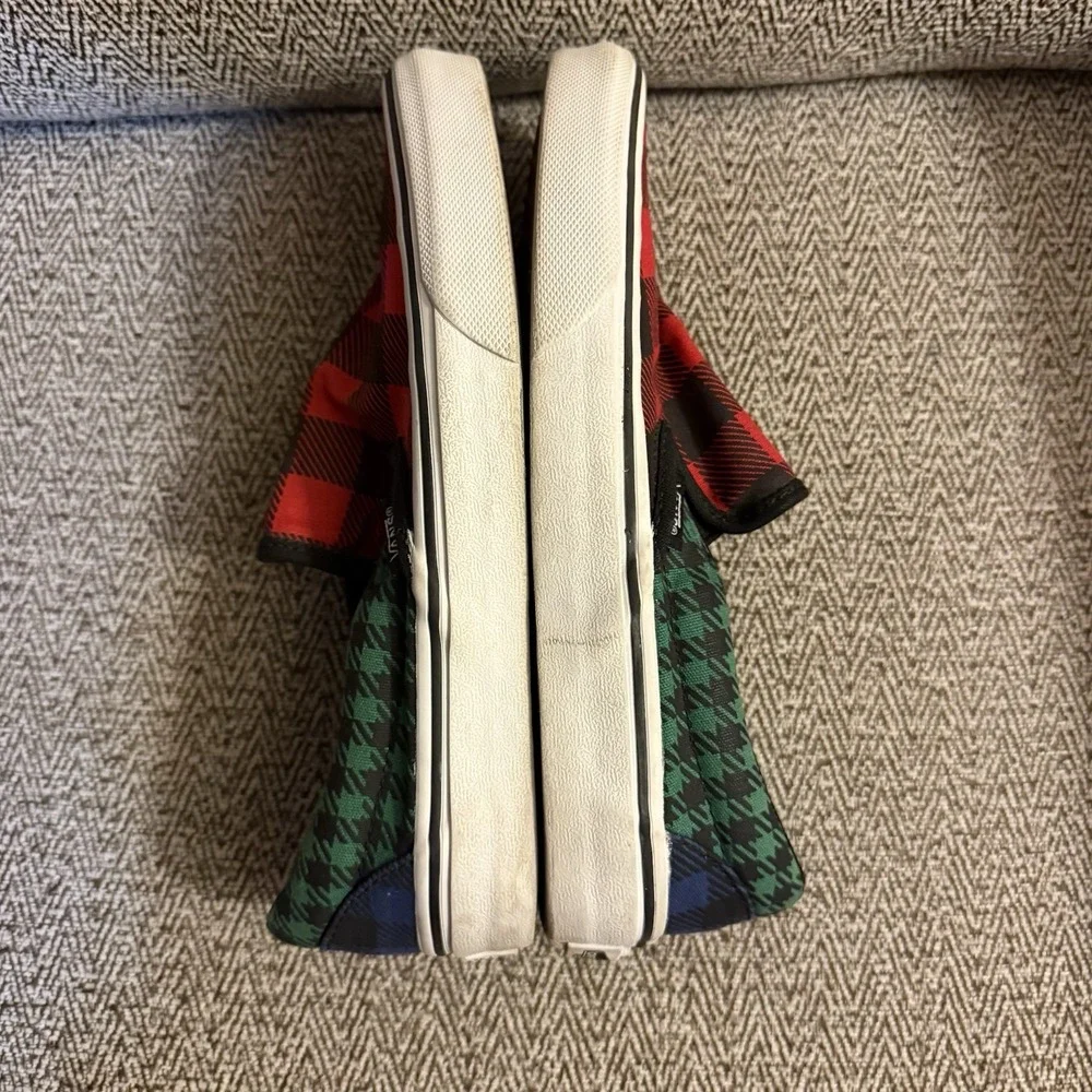 Vans Unisex Classic Multicolor Plaid Buffalo‎ Sneakers size Men's 5 Women's 6.5